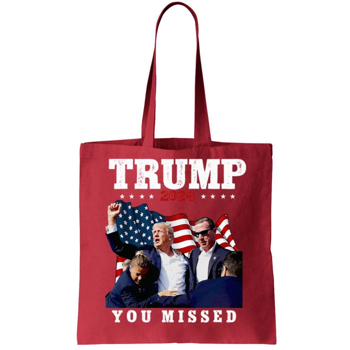 Trump Assasination Bloody Ear Bleeding Butler Pa Trump Tote Bag