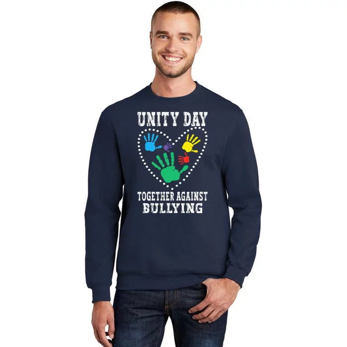 Together Against Bullying Orange Anti Bully Unity Day Tall Sweatshirt