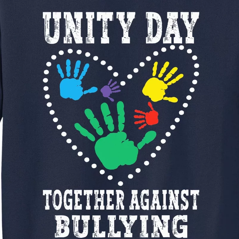 Together Against Bullying Orange Anti Bully Unity Day Tall Sweatshirt