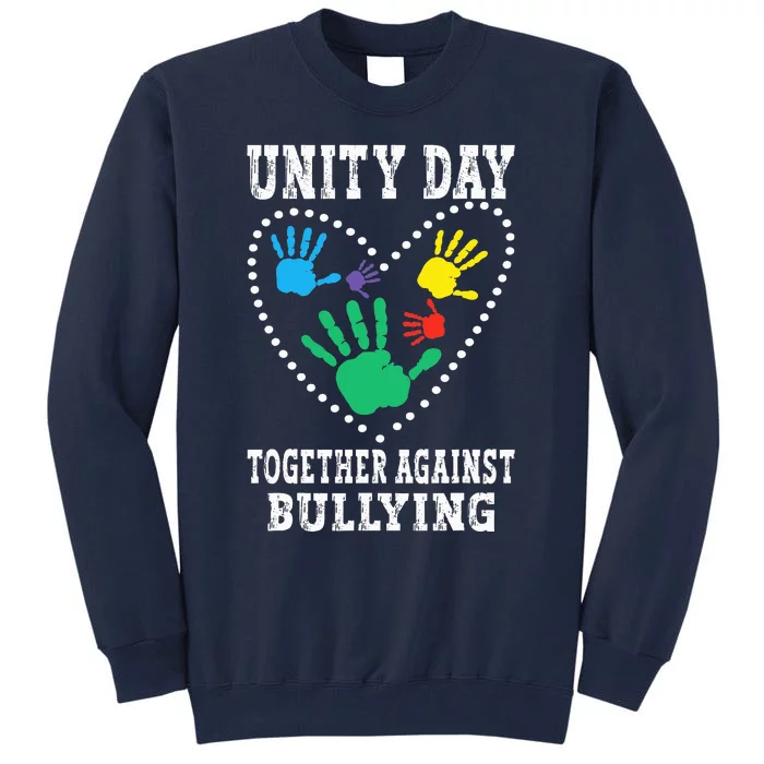 Together Against Bullying Orange Anti Bully Unity Day Tall Sweatshirt