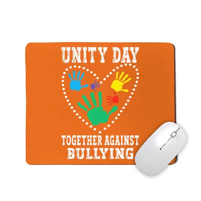 Together Against Bullying Orange Anti Bully Unity Day Mousepad