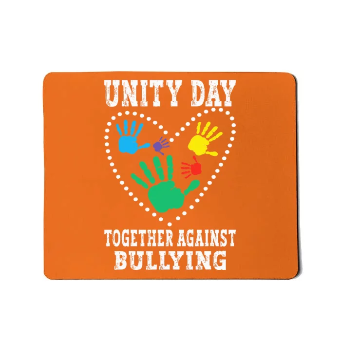 Together Against Bullying Orange Anti Bully Unity Day Mousepad