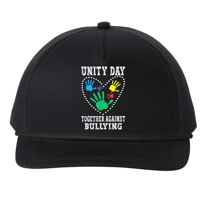 Together Against Bullying Orange Anti Bully Unity Day Snapback Five-Panel Rope Hat