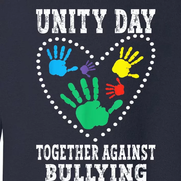 Together Against Bullying Orange Anti Bully Unity Day Toddler Sweatshirt