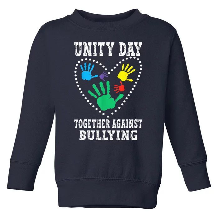 Together Against Bullying Orange Anti Bully Unity Day Toddler Sweatshirt