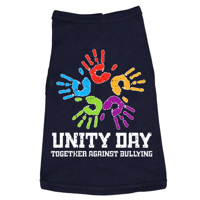 Together Against Bullying Anti Bullying Orange Unity Day Doggie Tank