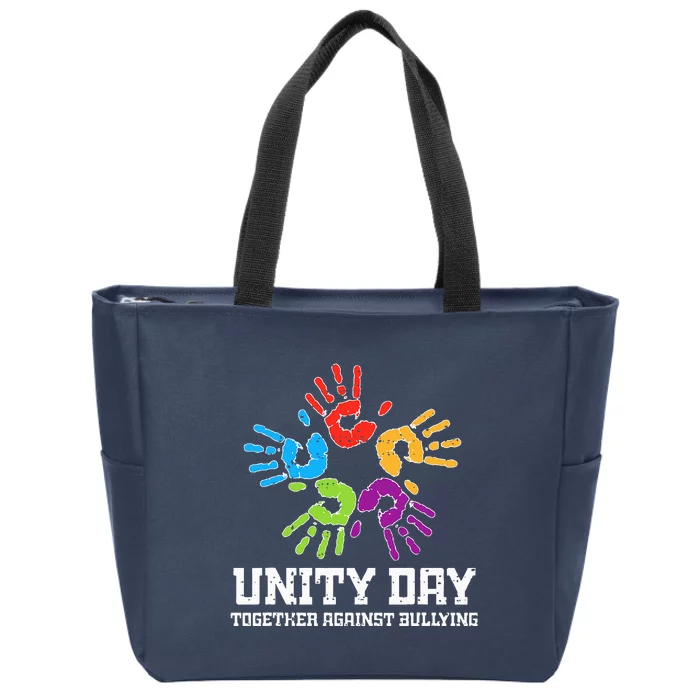 Together Against Bullying Anti Bullying Orange Unity Day Zip Tote Bag