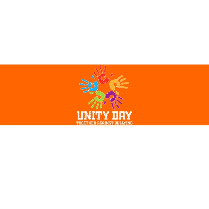 Together Against Bullying Anti Bullying Orange Unity Day Bumper Sticker