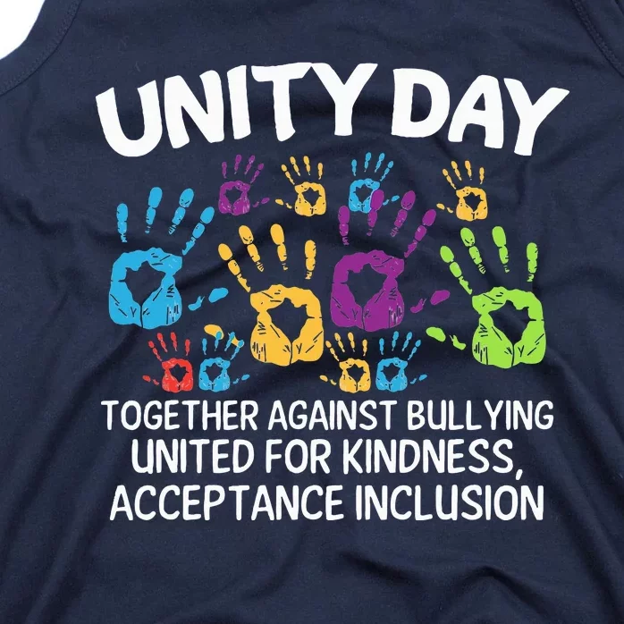 Together Against Bullying Orange Anti Bullying Unity Day Tank Top