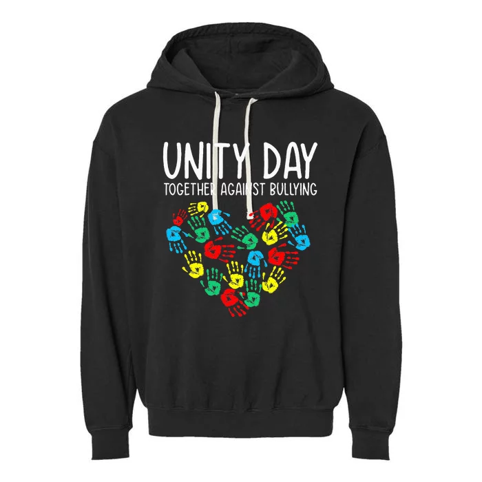 Together Against Bullying Unity Day Kindness Day Orange Garment-Dyed Fleece Hoodie