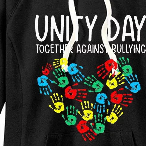 Together Against Bullying Unity Day Kindness Day Orange Women's Fleece Hoodie