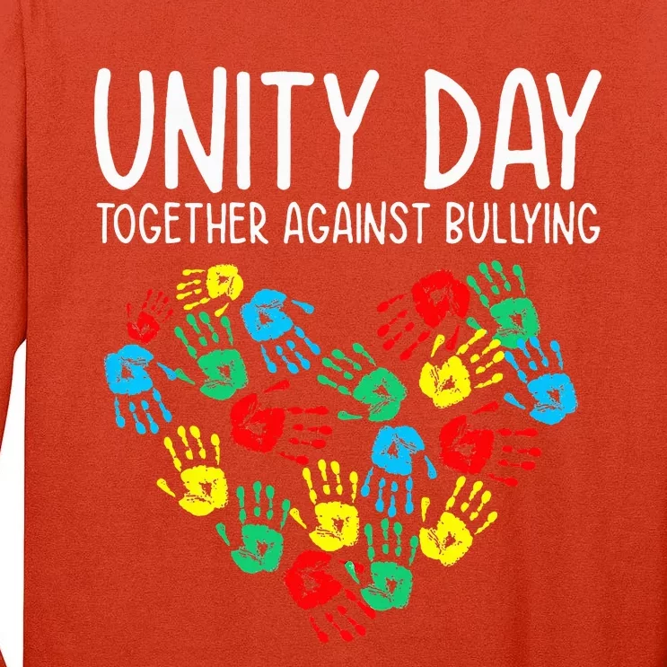 Together Against Bullying Unity Day Kindness Day Orange Tall Long Sleeve T-Shirt