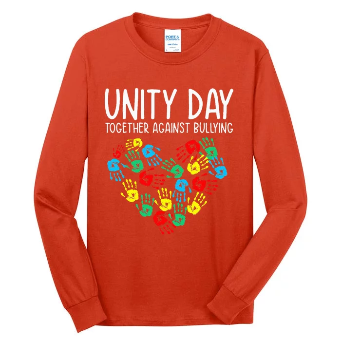 Together Against Bullying Unity Day Kindness Day Orange Tall Long Sleeve T-Shirt