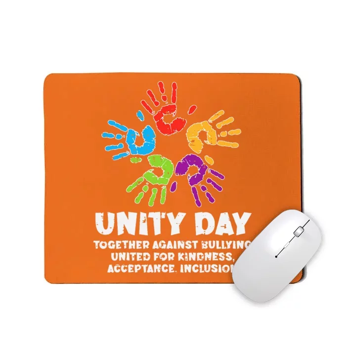 Together Against Bullying Orange Anti Bullying Unity Day Mousepad