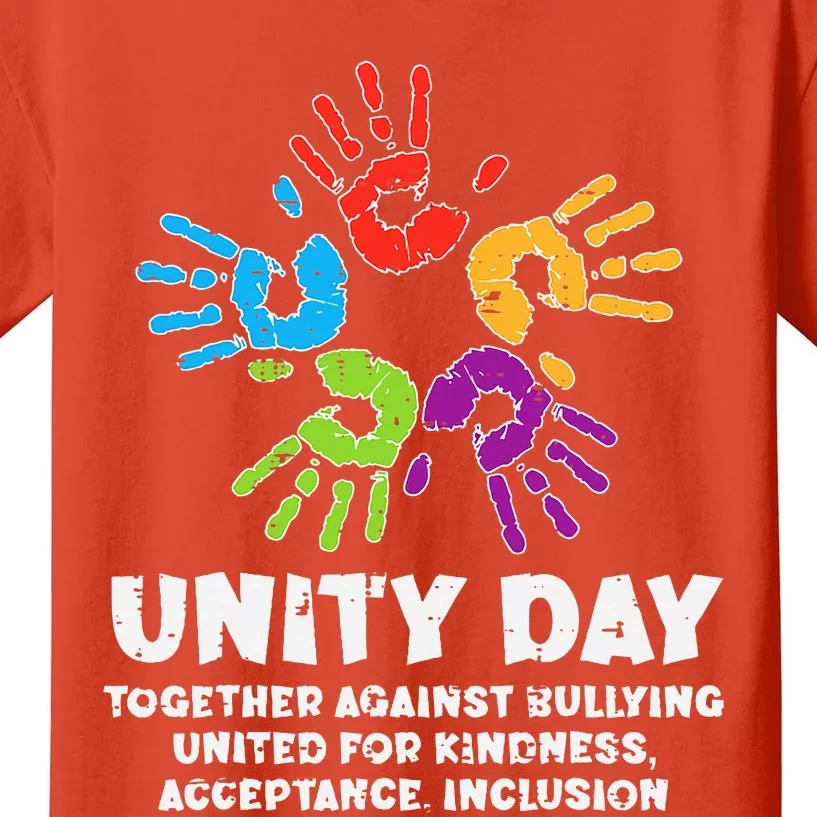 Together Against Bullying Orange Anti Bullying Unity Day Kids T-Shirt