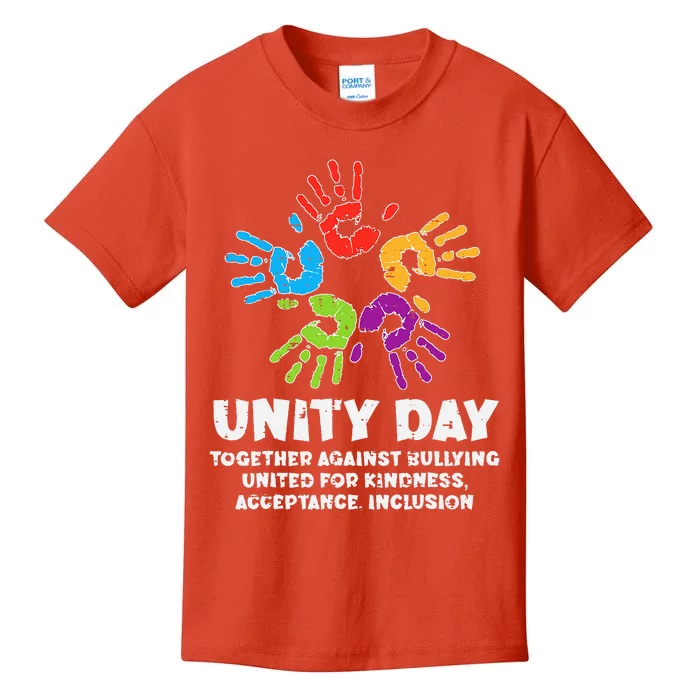 Together Against Bullying Orange Anti Bullying Unity Day Kids T-Shirt