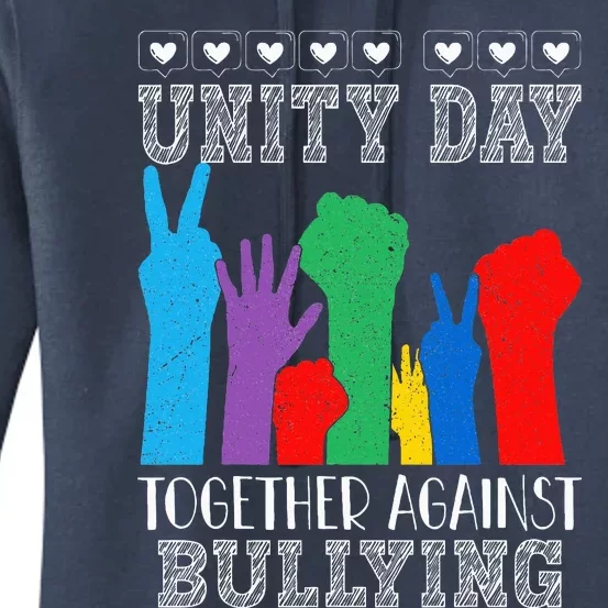 Together Against Bullying Orange Anti Bully Unity Day Women's Pullover Hoodie