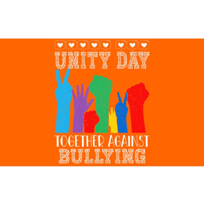 Together Against Bullying Orange Anti Bully Unity Day Bumper Sticker