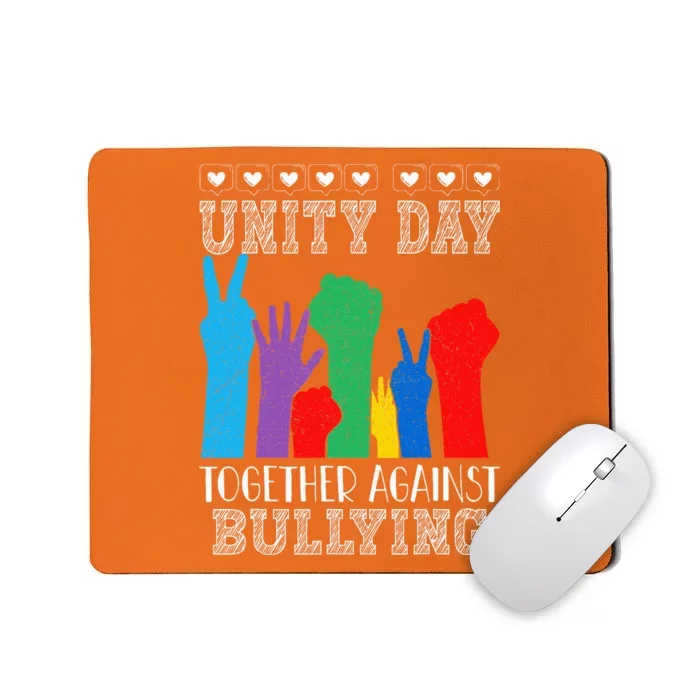 Together Against Bullying Orange Anti Bully Unity Day Mousepad