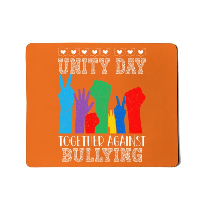 Together Against Bullying Orange Anti Bully Unity Day Mousepad