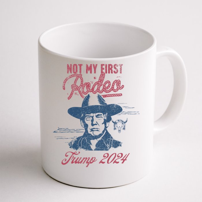 Take America Back Trump Cowboy Rodeo Election 2024 Front & Back Coffee Mug