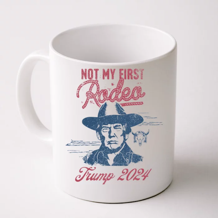 Take America Back Trump Cowboy Rodeo Election 2024 Front & Back Coffee Mug