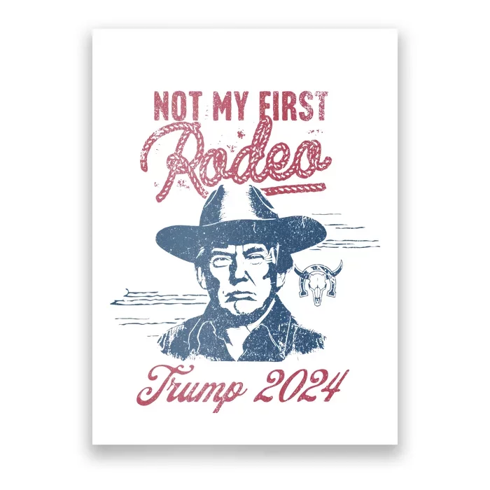 Take America Back Trump Cowboy Rodeo Election 2024 Poster