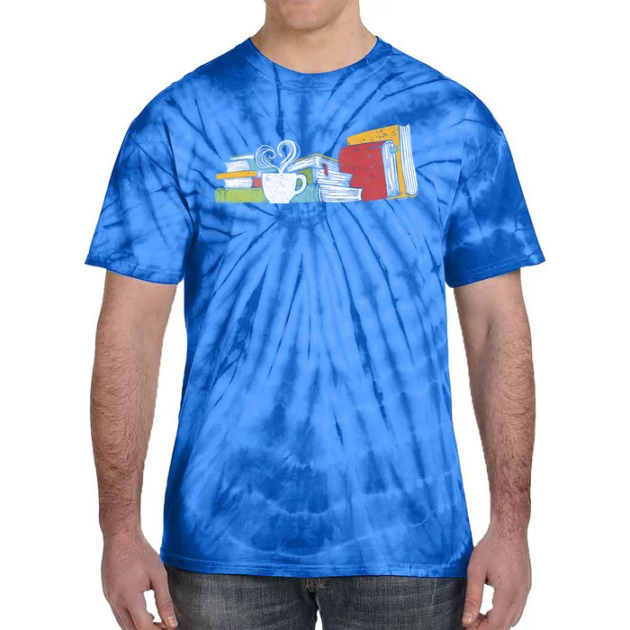 Tea And Book Reading Gift Tie-Dye T-Shirt