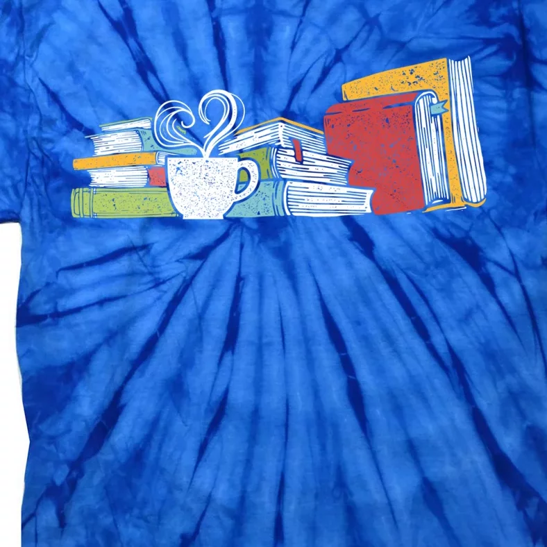 Tea And Book Reading Gift Tie-Dye T-Shirt