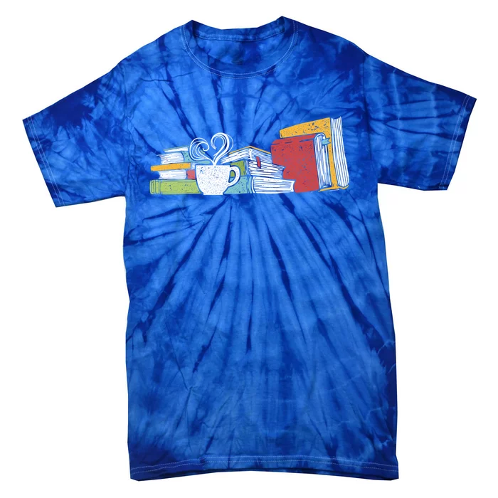 Tea And Book Reading Gift Tie-Dye T-Shirt