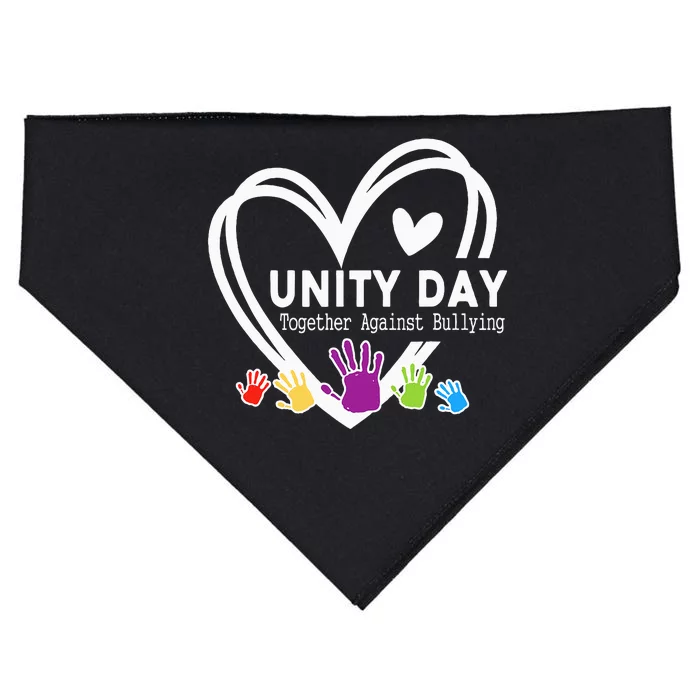 Together Against Bullying Anti Bullying Unity Day Orange USA-Made Doggie Bandana