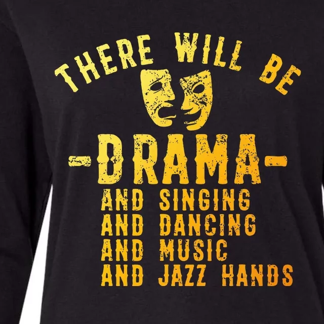 Theater Actor Broadway Womens Cotton Relaxed Long Sleeve T-Shirt