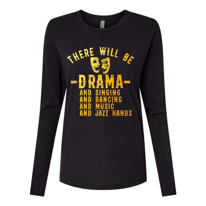 Theater Actor Broadway Womens Cotton Relaxed Long Sleeve T-Shirt