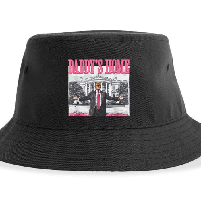 Take America Back Daddys Home Trump Pink 2024 Sustainable Bucket Hat