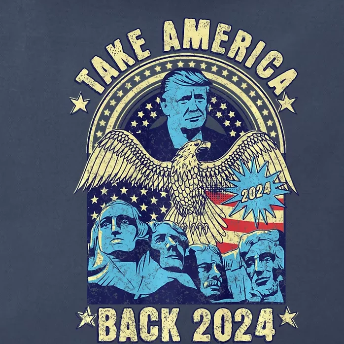 Take America Back 2024 Drain The Swamp Election 2024 Zip Tote Bag