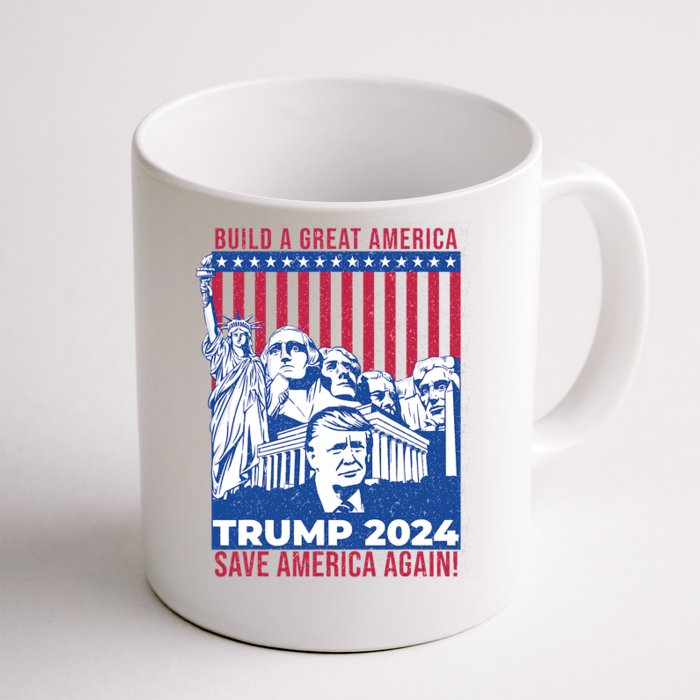 Take America Back 2024 Drain The Swamp Election Pro Trump 2024 Front & Back Coffee Mug