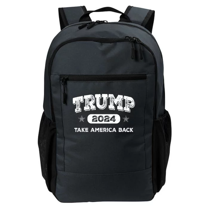 Take America Back American Flag Trump 2024 Funny Gift Meaningful Gift Daily Commute Backpack