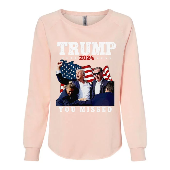 Trump Assasination Bloody Ear Bleeding Butler Pa Trump Womens California Wash Sweatshirt