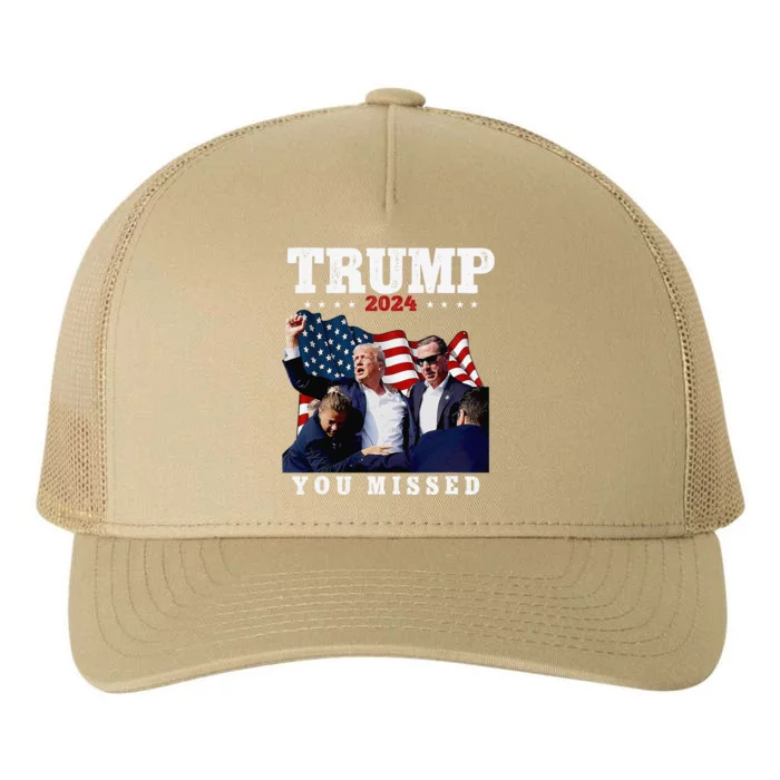 Trump Assasination Bloody Ear Bleeding Butler Pa Trump Yupoong Adult 5-Panel Trucker Hat