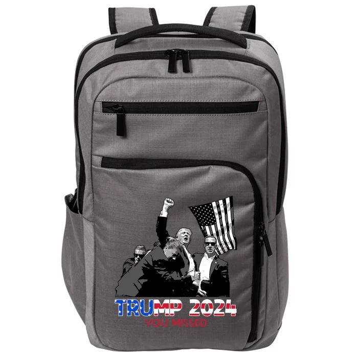 Trump Assassination Bloody Ear Butler Du Hast Trump Verpassen Impact Tech Backpack