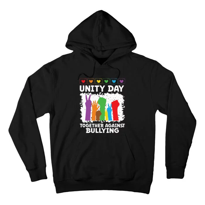 Together Against Bullying Unity Day Kindness Day Orange Tall Hoodie