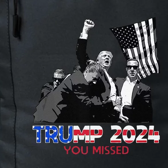 Trump Assasination Bloody Ear Butler You Missed Trump Daily Commute Backpack