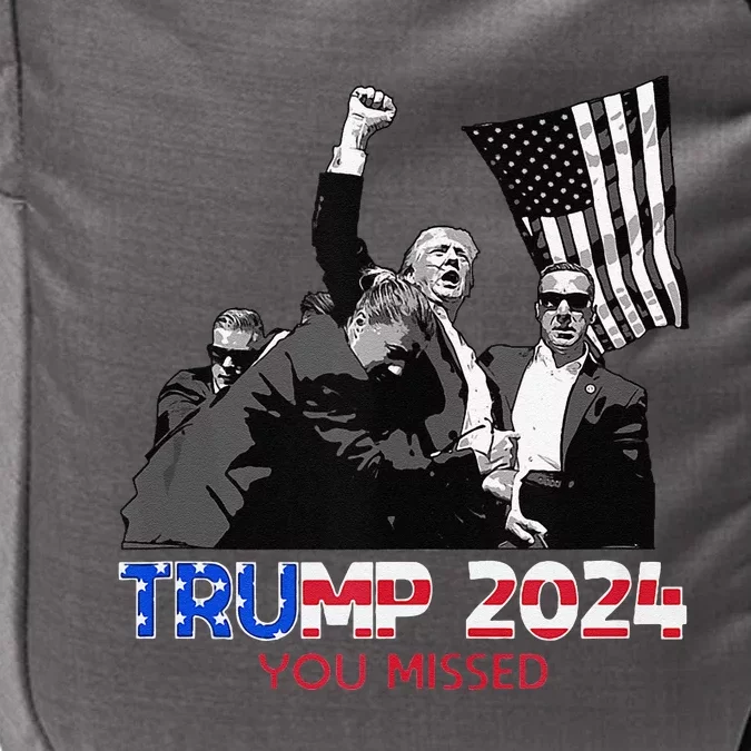 Trump Assasination Bloody Ear Butler You Missed Trump Impact Tech Backpack