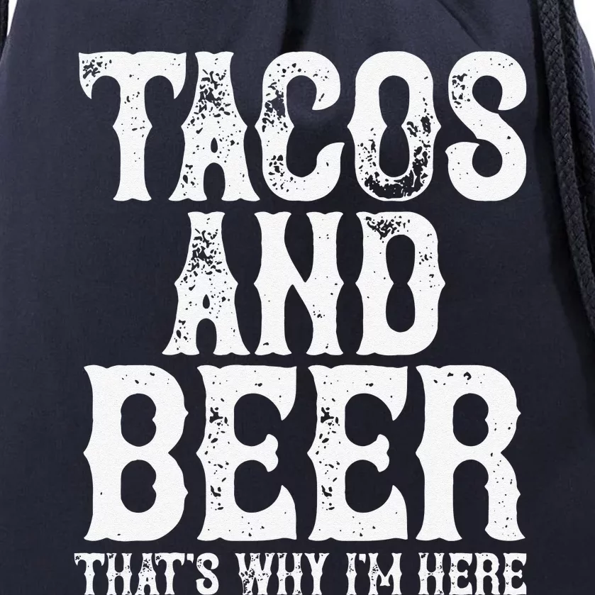 TACOS AND BEER Drinking Drunk Cinco De Mayo Women Gift Drawstring Bag