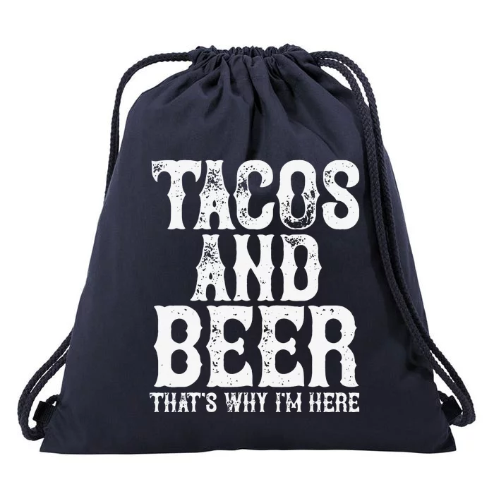 TACOS AND BEER Drinking Drunk Cinco De Mayo Women Gift Drawstring Bag