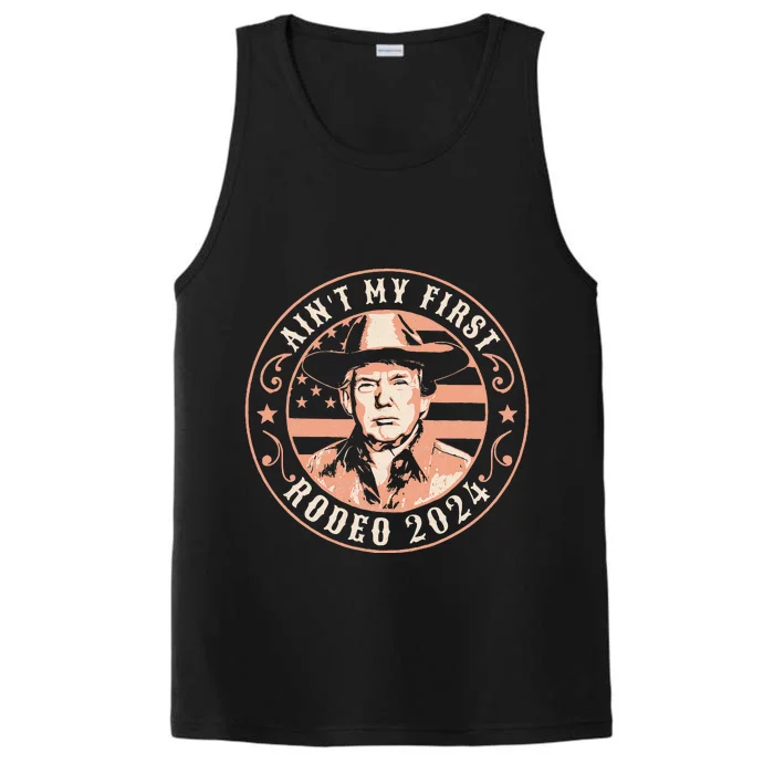 Take America Back Trump Cowboy Rodeo Performance Tank