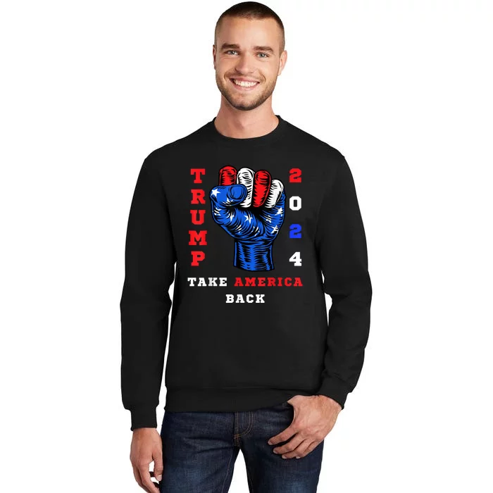 Take America Back Trump 2024 Maga Republicans Patriotic Sweatshirt