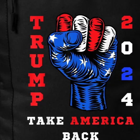 Take America Back Trump 2024 Maga Republicans Patriotic Daily Commute Backpack