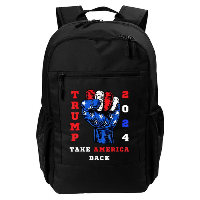 Take America Back Trump 2024 Maga Republicans Patriotic Daily Commute Backpack