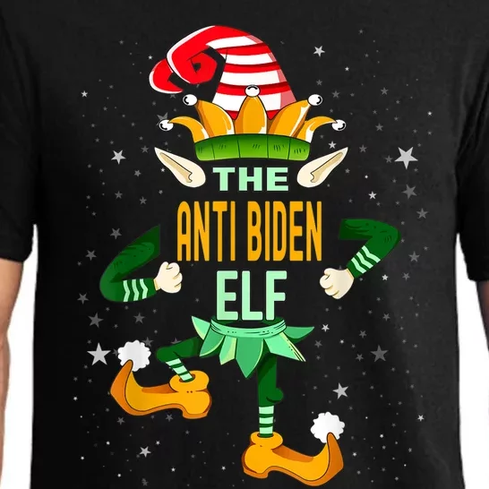 The Anti Biden Elf Funny Christmas Matching Family Outfit Pajama Set